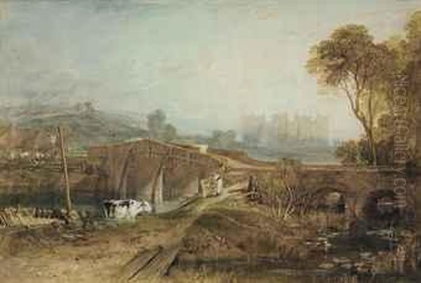 Bodiam Castle, Sussex Oil Painting by Joseph Mallord William Turner