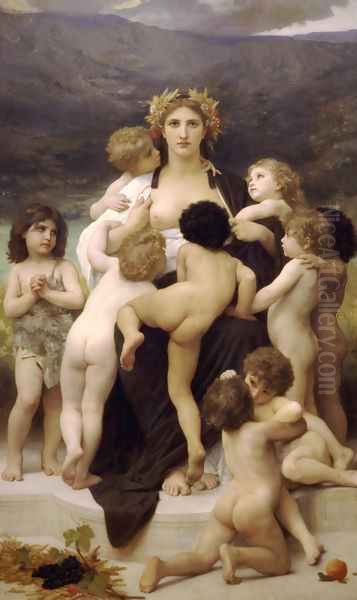 Alma Parens (L'âme parentale (The Motherland)) Oil Painting by William-Adolphe Bouguereau