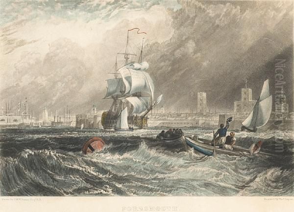 Portsmouth Oil Painting by William Eddowes Turner