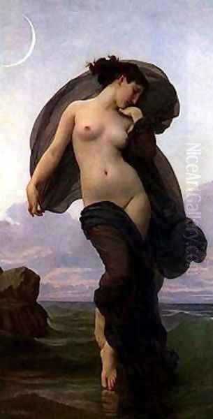 Evening Mood Oil Painting by William-Adolphe Bouguereau