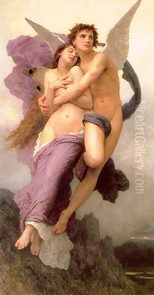 The Abduction of Psyche 1895 Oil Painting by William-Adolphe Bouguereau