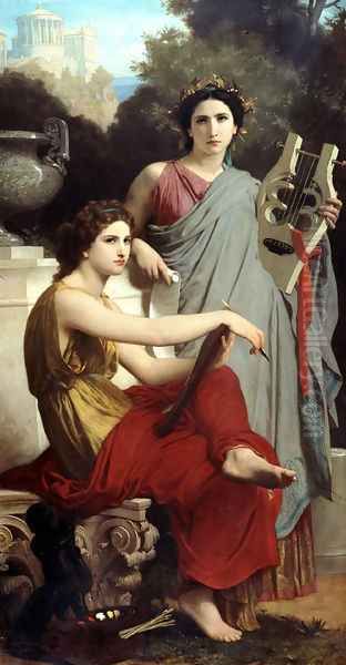 Art & Literature 1867 Oil Painting by William-Adolphe Bouguereau