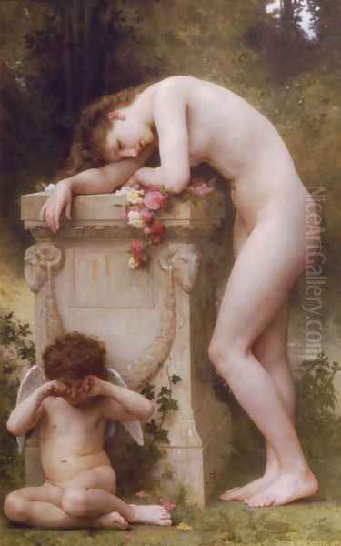 Douleur d'amour (Elegy) Oil Painting by William-Adolphe Bouguereau