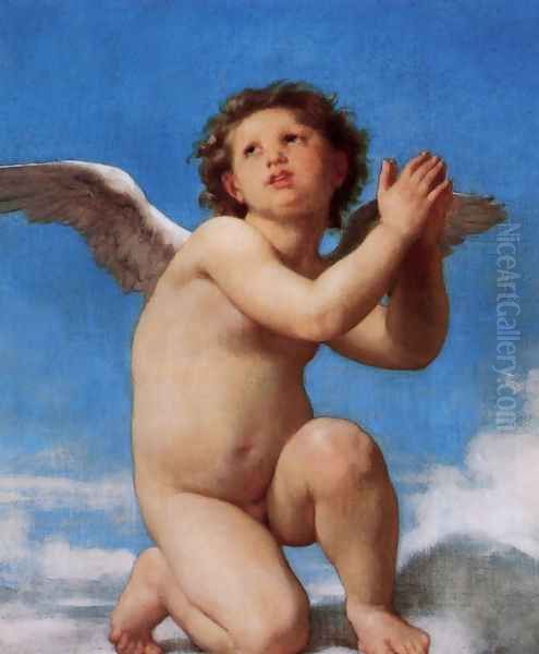 An Angel Oil Painting by William-Adolphe Bouguereau