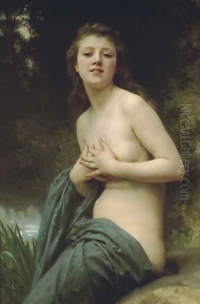 La Brise du Printemps (Spring Breeze) Oil Painting by William-Adolphe Bouguereau