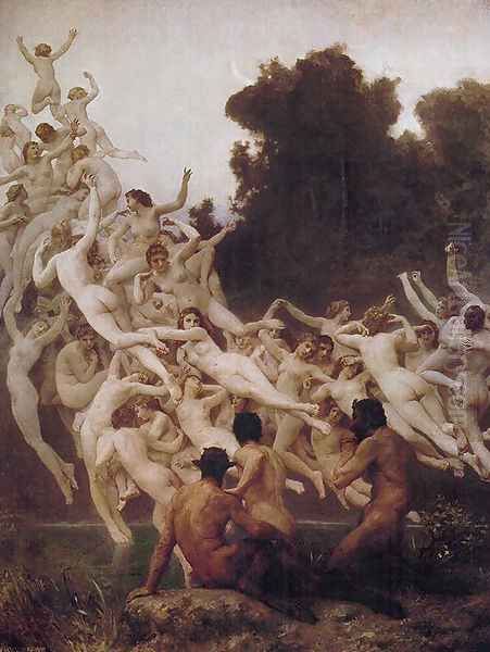 Les Oreades Oil Painting by William-Adolphe Bouguereau