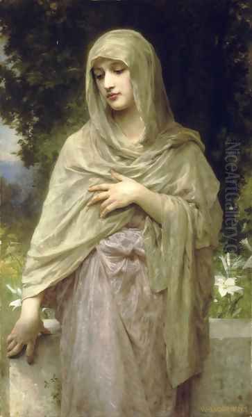 Modestie (Modesty) Oil Painting by William-Adolphe Bouguereau