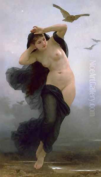 La Nuit Oil Painting by William-Adolphe Bouguereau