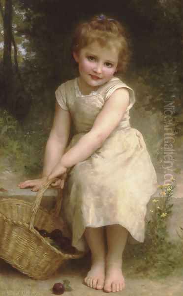 Les Prunes (Plums) Oil Painting by William-Adolphe Bouguereau