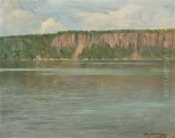 The Palisades On The Hudson Oil Painting by Bayard Henry Tyler