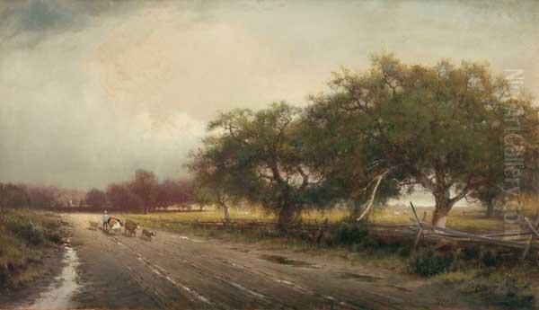 After The Rain Oil Painting by William Richardson Tyler