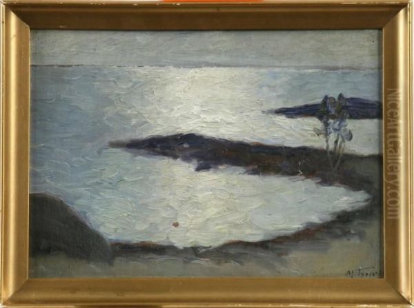 Vik I Mansken Oil Painting by Martha Tynell