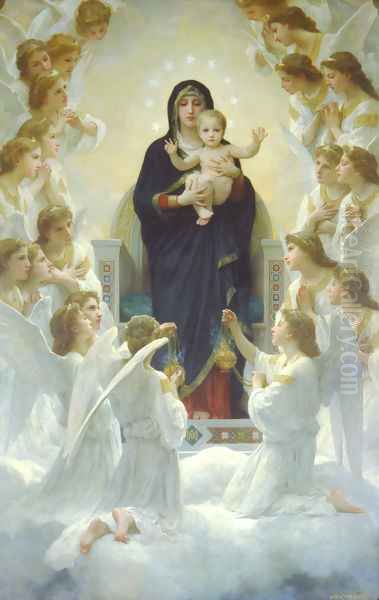 Regina Angelorum Oil Painting by William-Adolphe Bouguereau