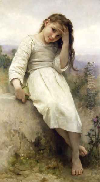 Petite Maraudeuse (Little Thief) Oil Painting by William-Adolphe Bouguereau