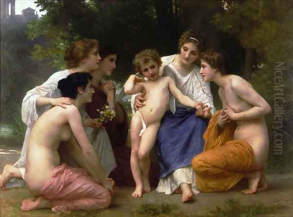 L'admiration Oil Painting by William-Adolphe Bouguereau