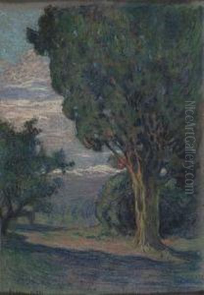 Paesaggio Oil Painting by Romollo Ubertalli