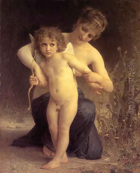 Love Disarmed Oil Painting by William-Adolphe Bouguereau