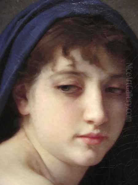 Baigneuse Accroupie [detail #1] (Seated Bather) Oil Painting by William-Adolphe Bouguereau