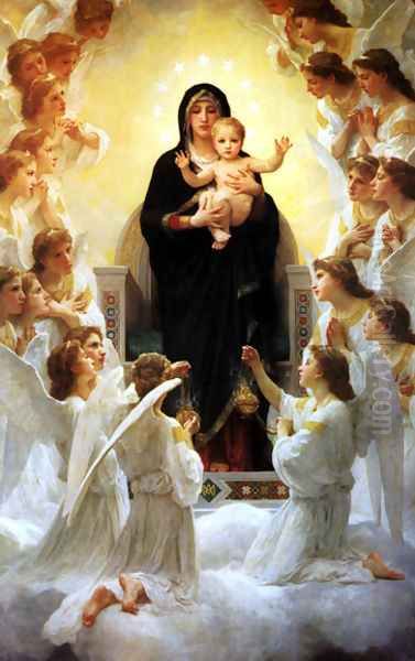 The Virgin With Angels Oil Painting by William-Adolphe Bouguereau