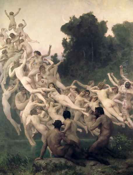 The Oreads, 1902 Oil Painting by William-Adolphe Bouguereau