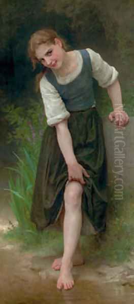 La Gue Oil Painting by William-Adolphe Bouguereau