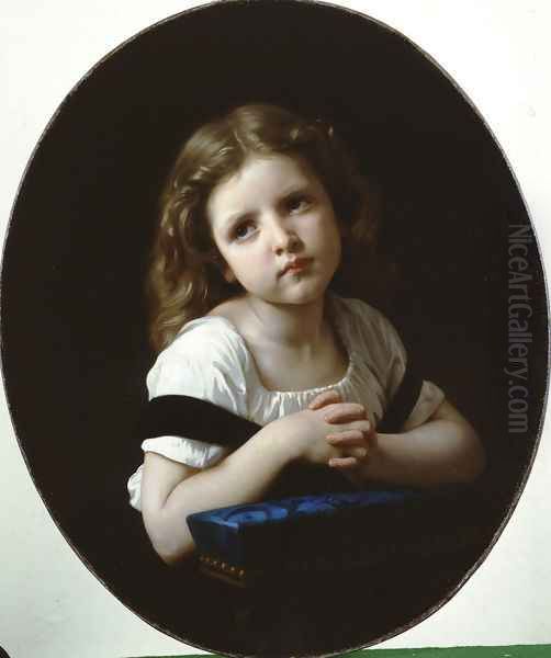 La Priere (The Prayer) Oil Painting by William-Adolphe Bouguereau