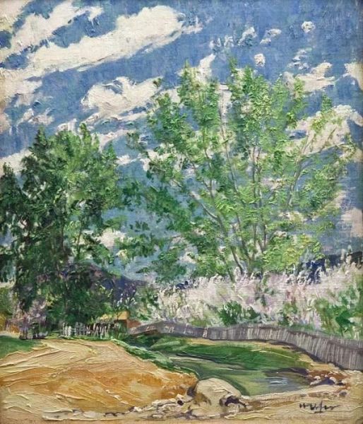 Spring Oil Painting by Walter Ufer