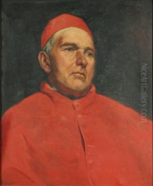 Cardinal William Henry O'connell Of Boston Oil Painting by Bernard Uhle