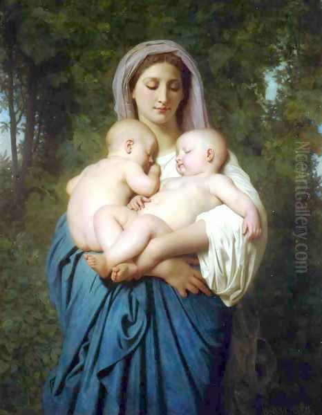 La Charité (Charity) Oil Painting by William-Adolphe Bouguereau