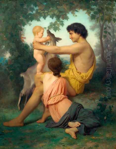 Idylle 2 Oil Painting by William-Adolphe Bouguereau