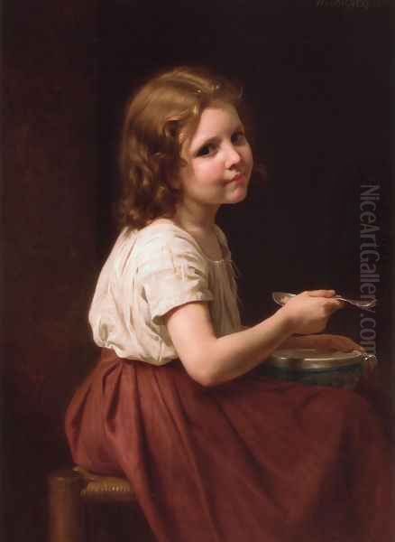 La soupe (Soup) Oil Painting by William-Adolphe Bouguereau