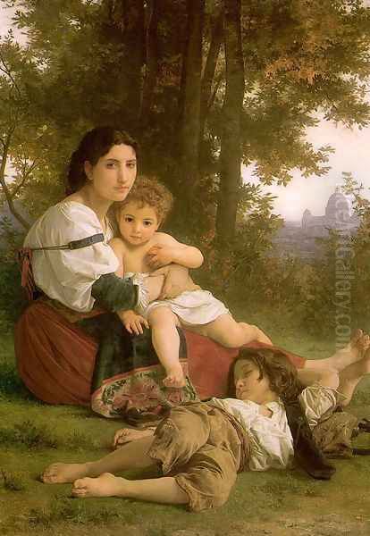 Rest 1879 Oil Painting by William-Adolphe Bouguereau