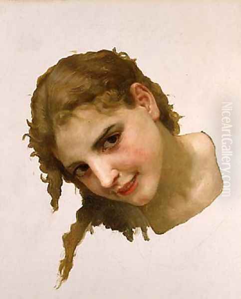 Jeune fille de La Rochelle 1895 Oil Painting by William-Adolphe Bouguereau