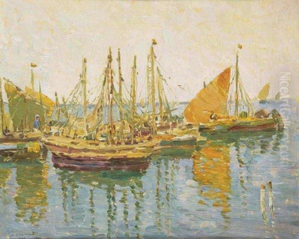 Krk Oil Painting by Josef Ullmann