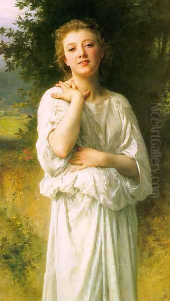 Girl 1895 Oil Painting by William-Adolphe Bouguereau