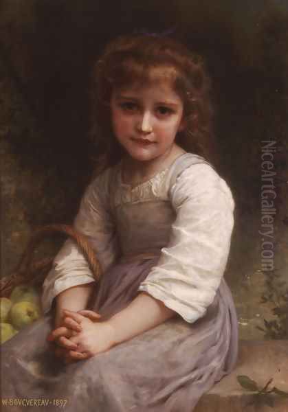 Les pommes (Apples) Oil Painting by William-Adolphe Bouguereau