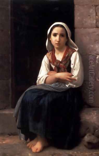 Yvonette Oil Painting by William-Adolphe Bouguereau