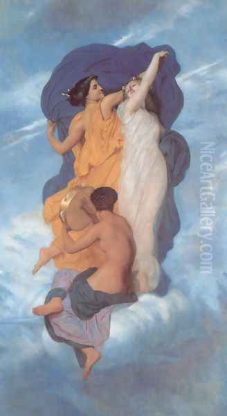 La danse (The Dance) Oil Painting by William-Adolphe Bouguereau