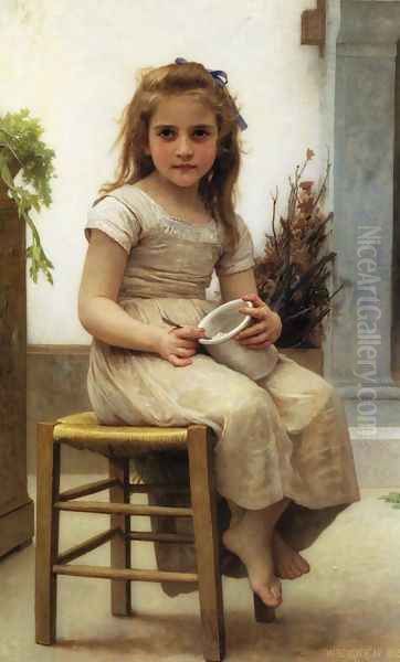 The Snack Oil Painting by William-Adolphe Bouguereau