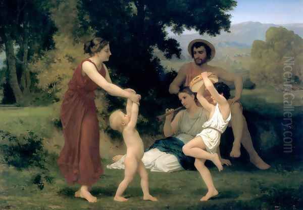 Pastorale (Pastoral) Oil Painting by William-Adolphe Bouguereau