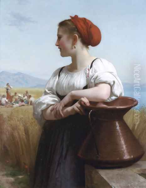 Moissonneuse (The Harvester) Oil Painting by William-Adolphe Bouguereau