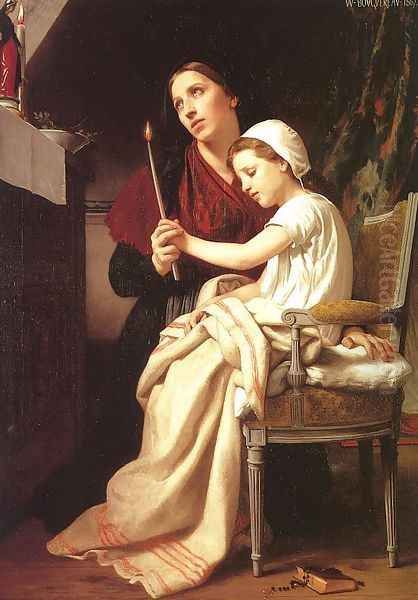 The Thanks Offering 1867 Oil Painting by William-Adolphe Bouguereau