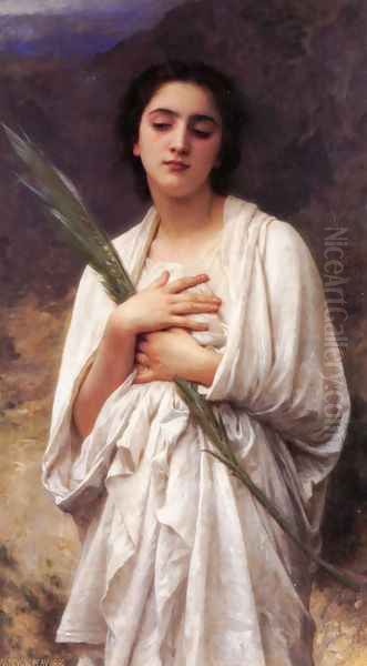 La palme (The Palm Leaf) Oil Painting by William-Adolphe Bouguereau