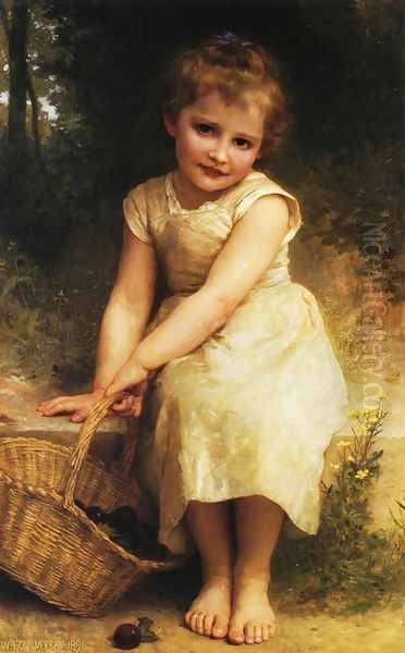 Plums Oil Painting by William-Adolphe Bouguereau