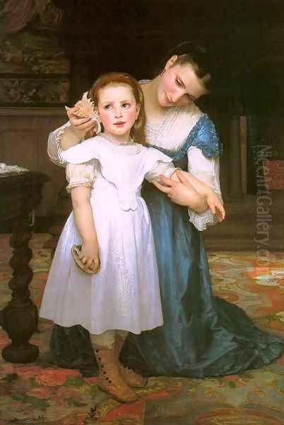 The Shell 1871 Oil Painting by William-Adolphe Bouguereau