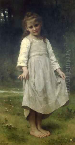 La révérence (The curtsey) Oil Painting by William-Adolphe Bouguereau