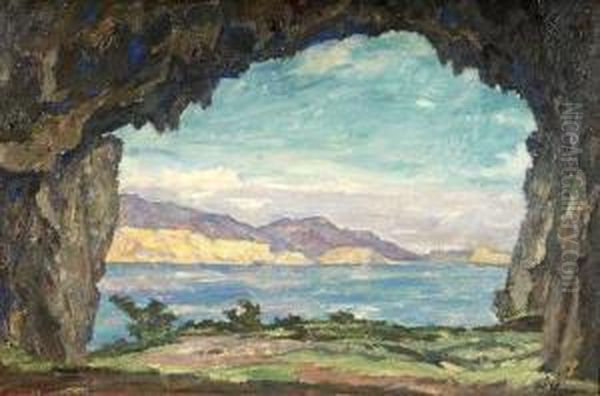 Grotte Auf Capri Oil Painting by Hans Unger