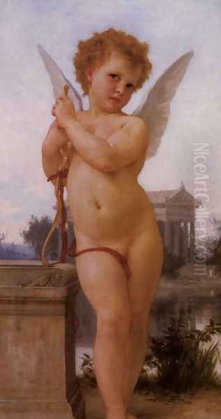 Cupid at Rest Oil Painting by William-Adolphe Bouguereau