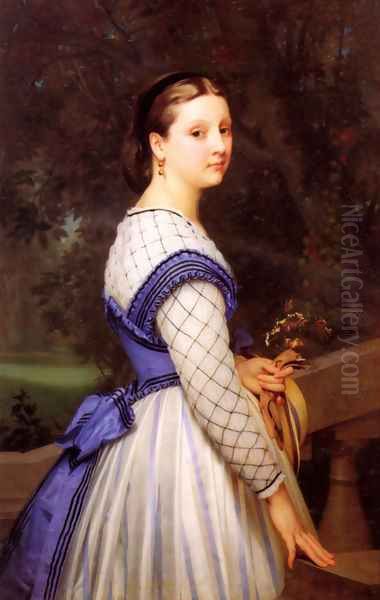 La Comtesse de Montholon (The Countess de Montholon) Oil Painting by William-Adolphe Bouguereau