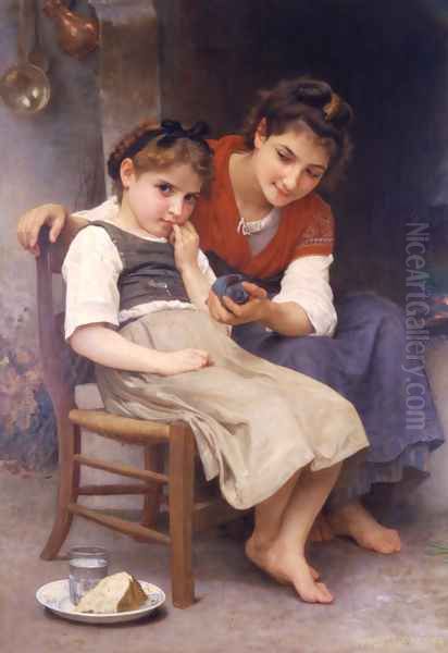 Petite boudeuse (The little sulk) by William-Adolphe Bouguereau